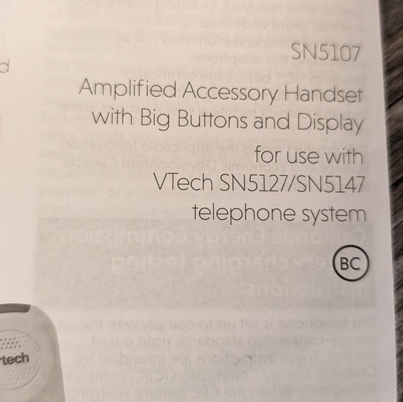 VTech Amplified Cordless Phone with Answering System with Big Buttons & Display - Picture 12 of 16